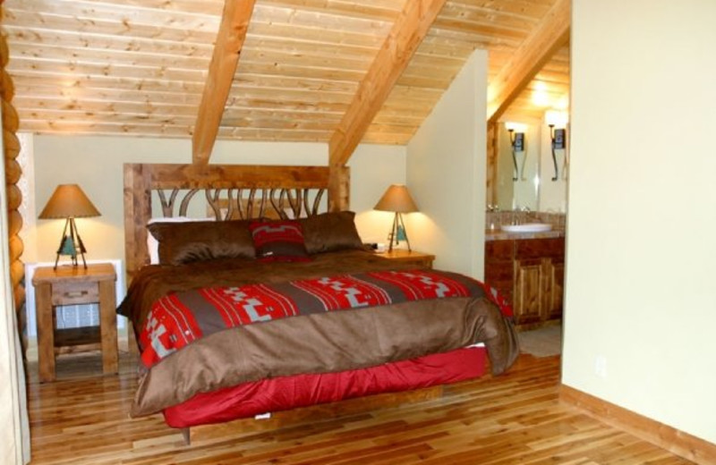 Guest room at Zion Mountain Ranch.