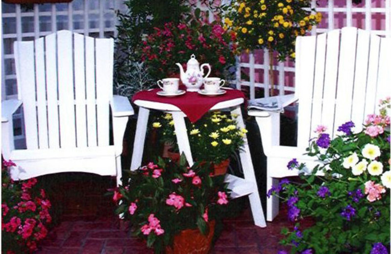 Private patio at Boardwalk Plaza Hotel.
