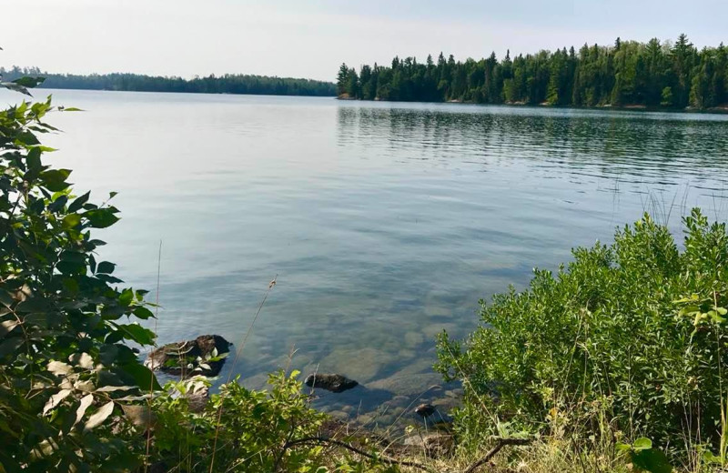 Lake view at Whitefish Bay Camp.