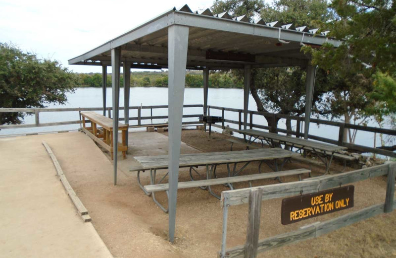 Pavilion at Inks Lake State Park.