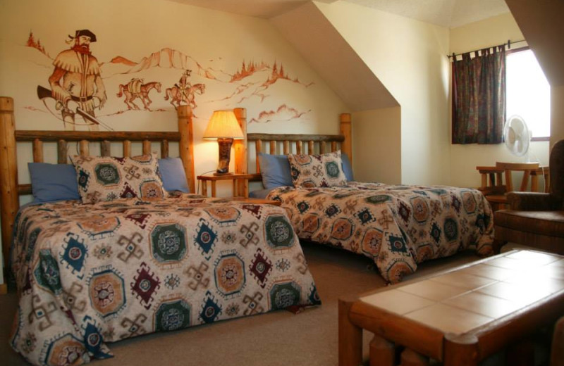 Guest room at Rafter Six Ranch Resort.