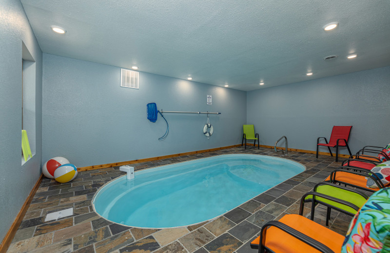 Indoor pool at American Patriot Getaways - Pool & A View.