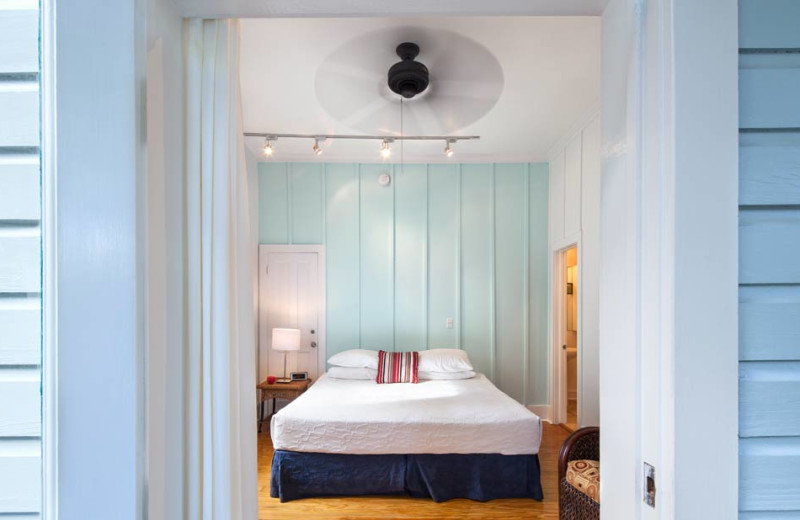 Guest bedroom at The Cabana Inn.