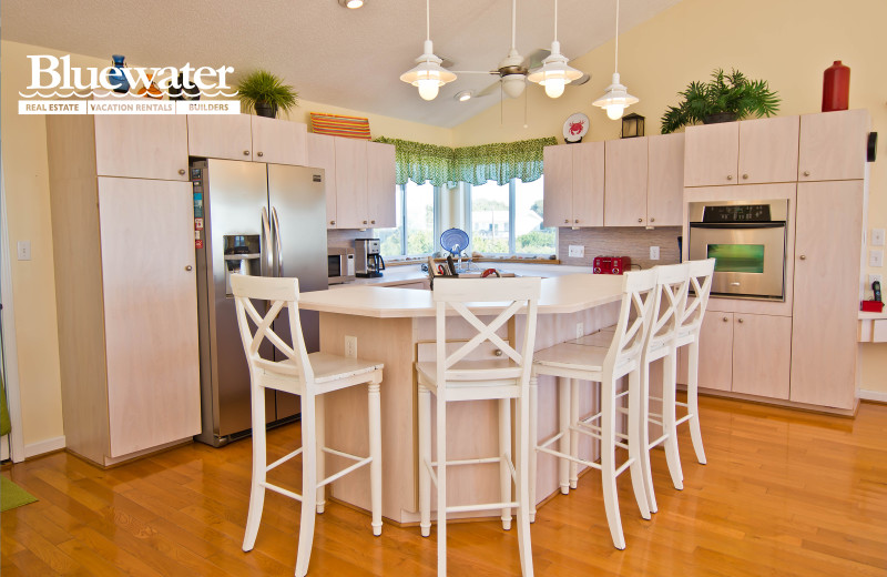 Rental kitchen at Bluewater Real Estate.