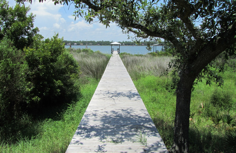 Dock at Luna Beach Properties.