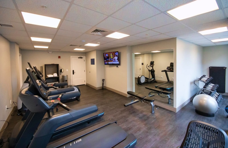 Fitness room at Blu-tique Hotel.