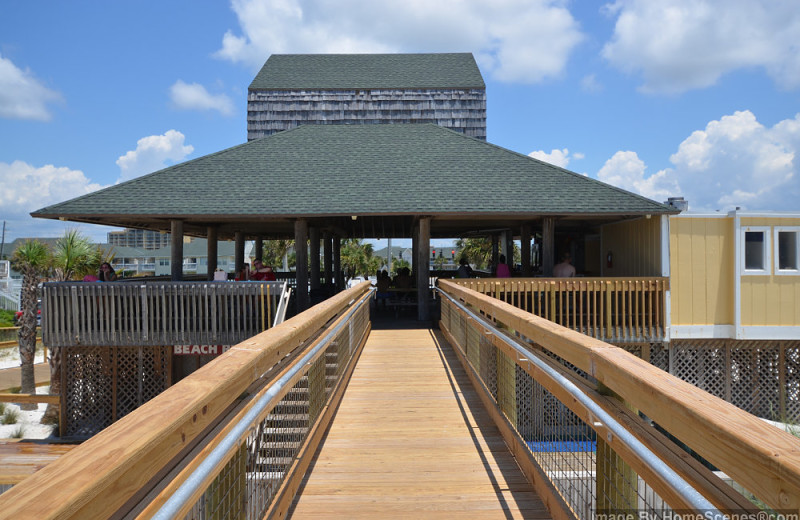 Beach pavilion at Sandpiper Cove.