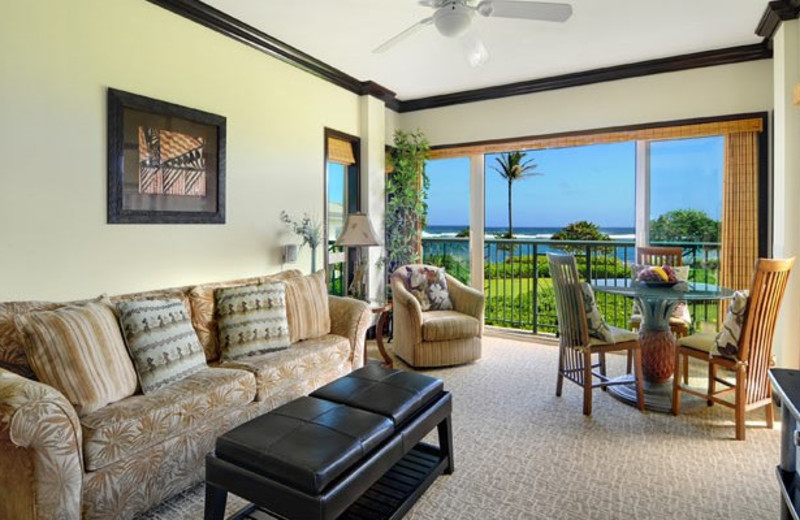 Vacation rental living room at Kauai Calls!