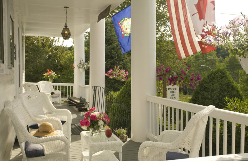 Porch at Rabbit Hill Inn.