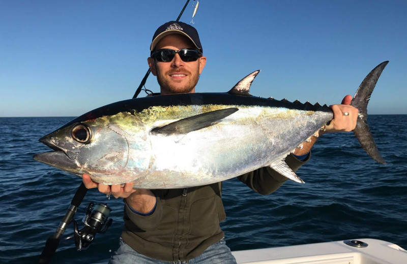 Fishing at Shoreline Island Resort.