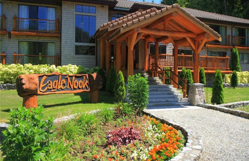 Resort entrance at Eagle Nook Wilderness Resort and Spa  