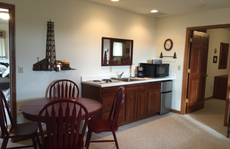 Cabin interior at Lakeview Lodge 307.