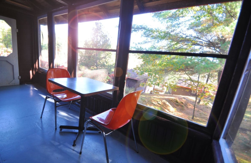 Cabin view at Wolseley Lodge.