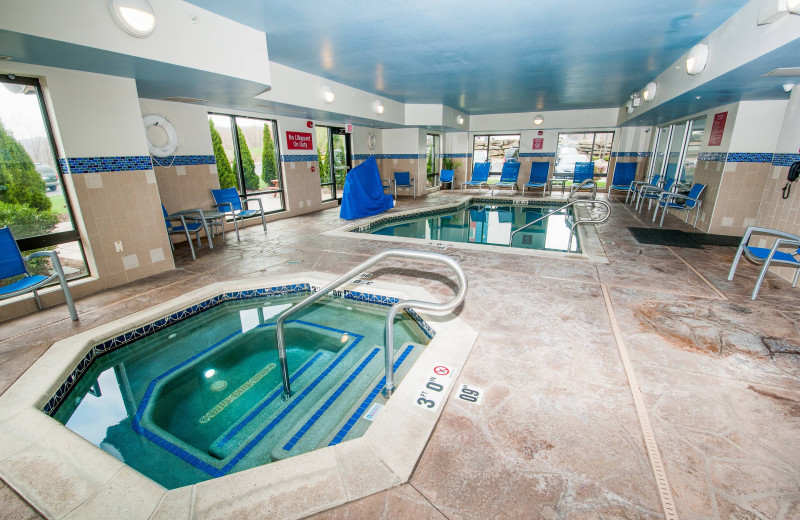 Indoor pool at TownePlace Suites Scranton Wilkes-Barre.