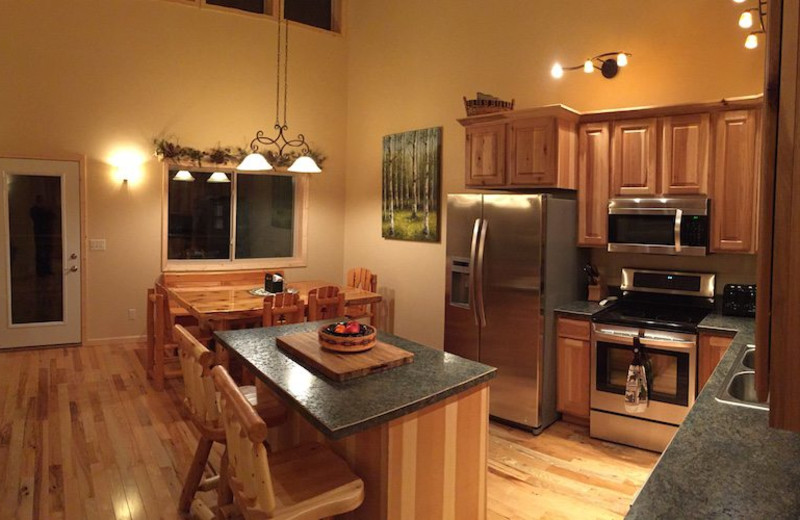 Villa kitchen at Wilderness Resort Villas.