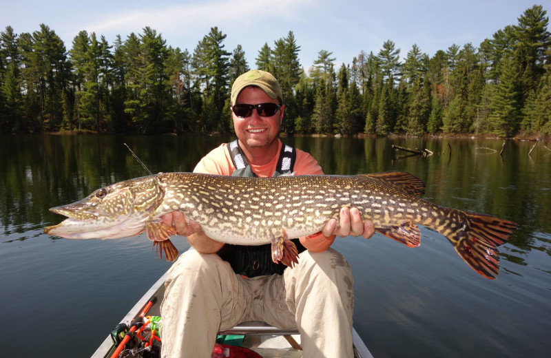 Fishing at Zup's Fishing Resort and Canoe Outfitters.