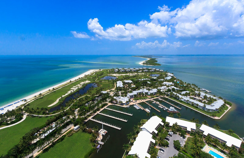 Aerial view at South Seas Resort.