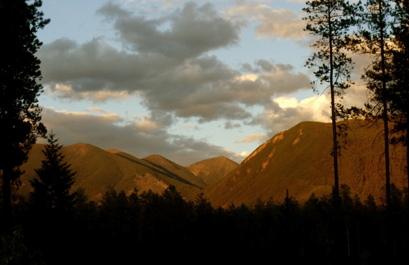 Mountain view at Silverwolf Log Chalet Resort.