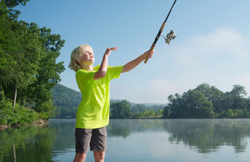 Fishing at Stonewall Resort.