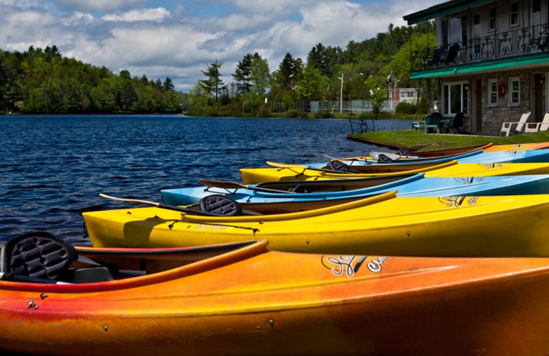 Lake view at Gauthier's Saranac Lake Inn.