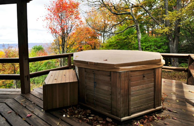 Vacation rental jacuzzi at Old Timberline Community