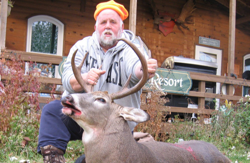 Deer hunting at Harris Hill Resort.