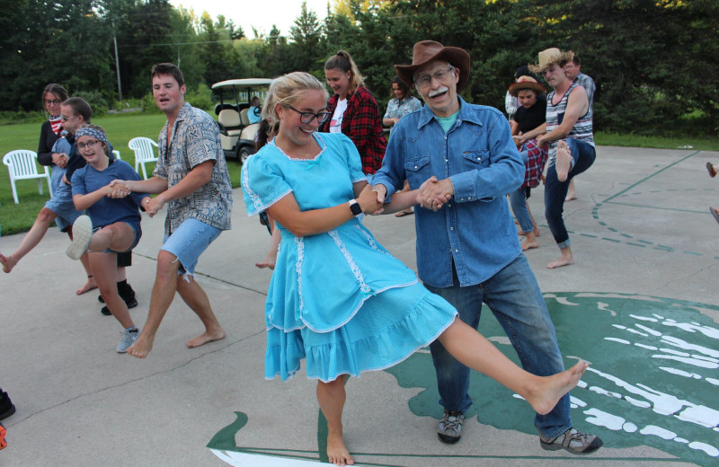 Dancing at White Birch Lodge.