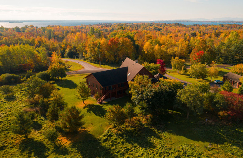 Exterior view of Point Au Roche Lodge.