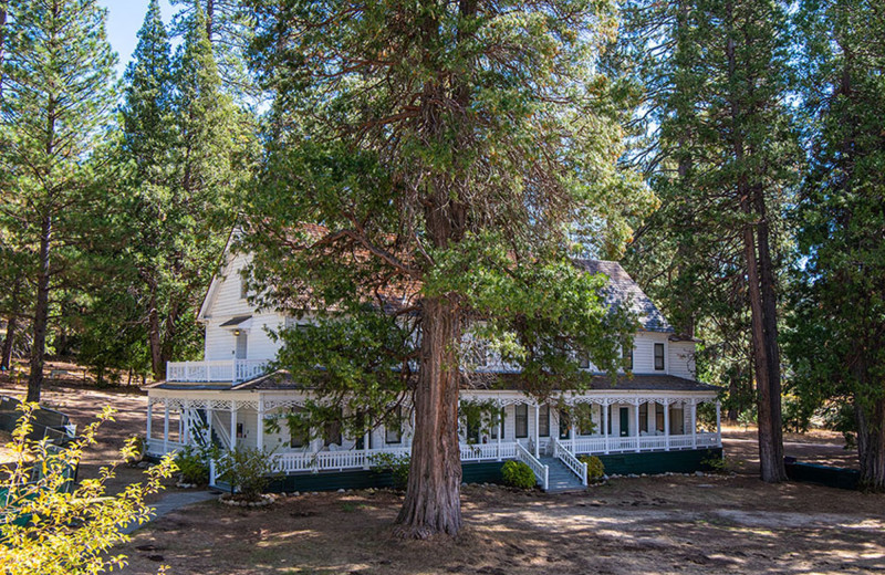 Exterior view of Wawona Hotel.