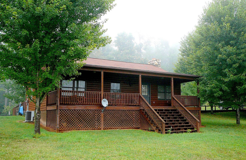 Cabin exterior at Allstar Lodging.