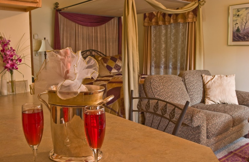 Guest room at Pearson's Pond Luxury Inn and Adventure Spa.