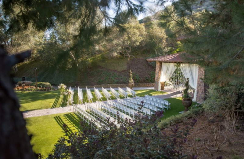 Wedding ceremony at Pala Mesa Resort.