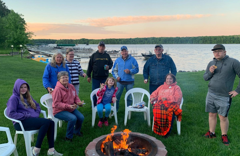 Family at Pat's Landing.