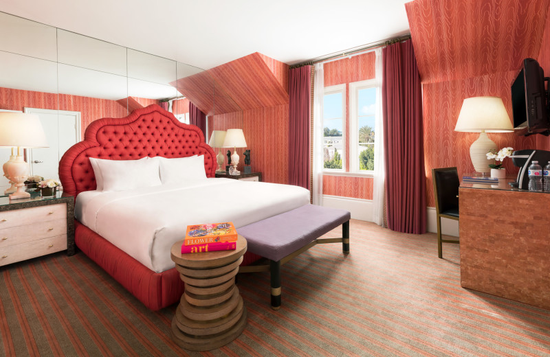 Guest room at Maison 140 Beverly Hills.