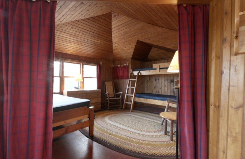 Cabin bedroom at YMCA Camp Du Nord.