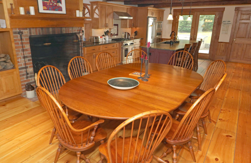 Rental kitchen at Stowe Country Homes.