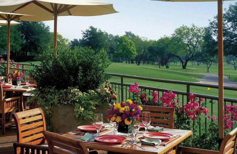 Patio view at Four Seasons Resort and Club - Dallas.