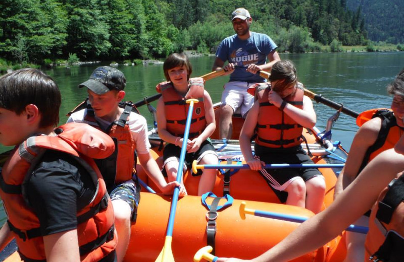 Rafting at Morrison's Rogue River Lodge.