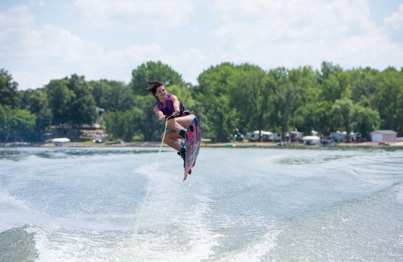 Water skiing at Barrett Lake Resort.