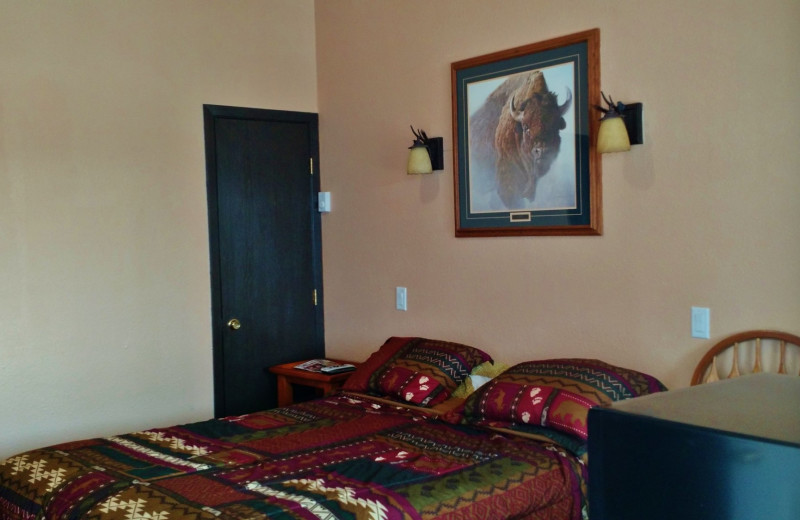 Guest room at Going to the Sun Inn and Suites.