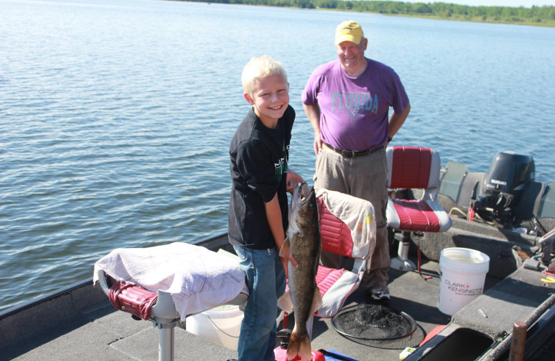 Fishing at Finn'n Feather Resort.