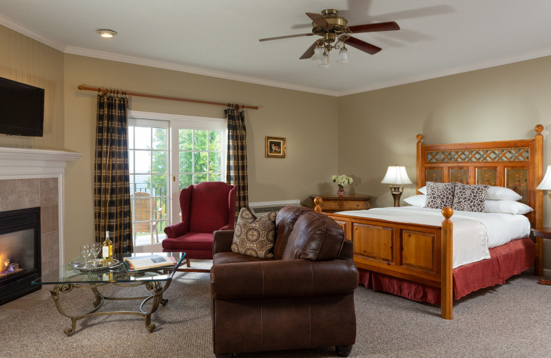 Guest room at The French Manor Inn and Spa.