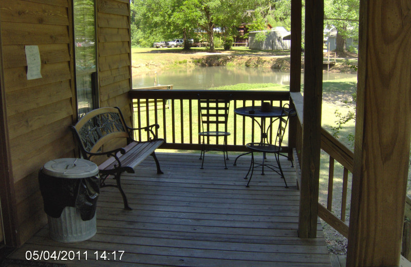 Cabin deck at Berry Creek, LLC.