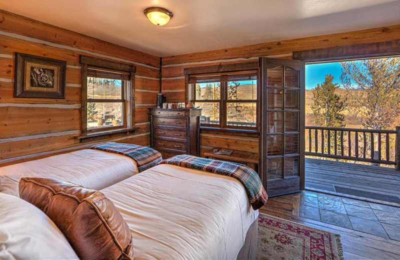 Guest room at C Lazy U Ranch.