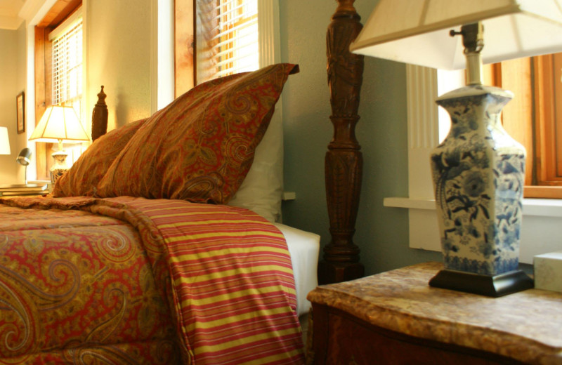 Guest room at The Outing Lodge at Pine Point.