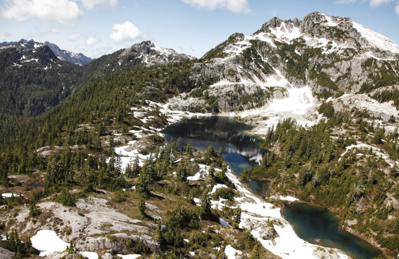 Mountain view at Clayoquot Wilderness Resort.