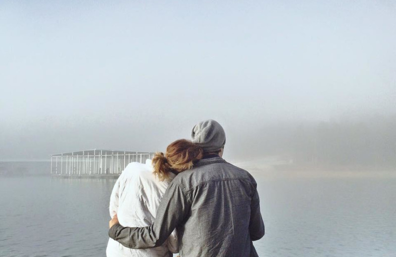 Couple at Calm Waters Resort.