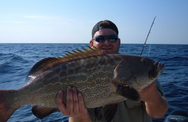 Fishing at A Beach Retreat.