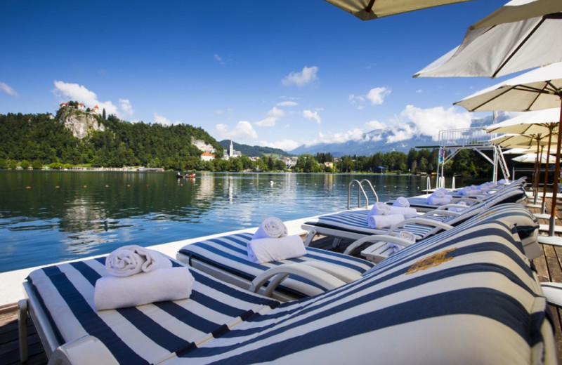 Relax by the lake at Grand Hotel Toplice.