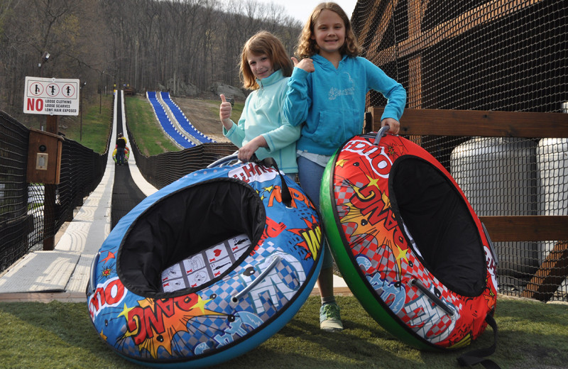 Mountain slide at Rocking Horse Ranch Resort.